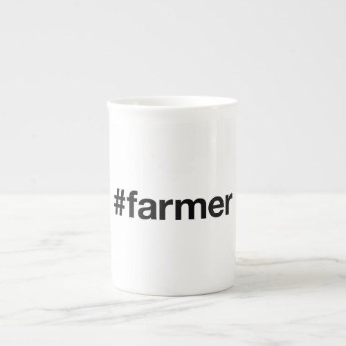 FARMER Hashtag Bone China Mug