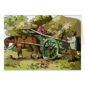 Farmer, Horse, Hay Wagon (Front Horizontal)