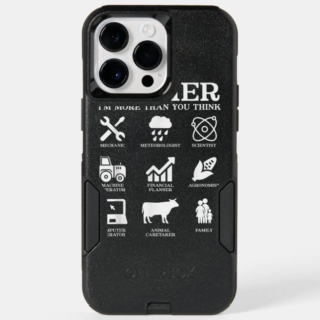 Farmer Idea Farming Agriculture Patriotic Farmer Otterbox iPhone Case (Back)