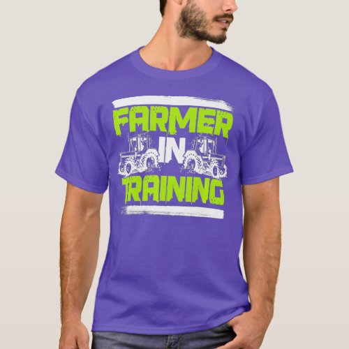 Farmer In Training Funny Rancher Farming Premium T_Shirt