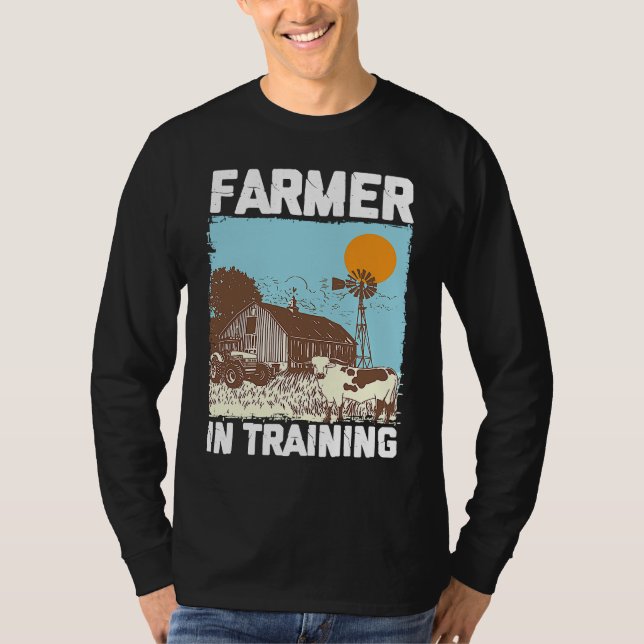 Farmer In Training I Agriculture Farming T-Shirt (Front)
