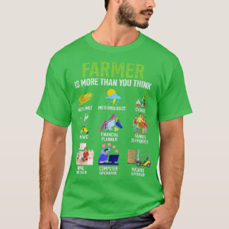 Farmer Is Than You Think Farming Farmer Country Fa T-Shirt