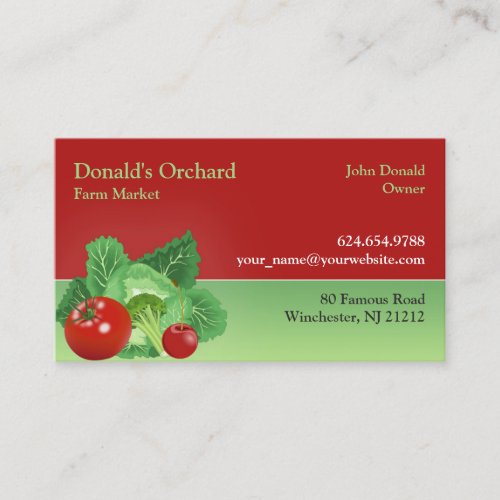 Market / Grocery Business Card