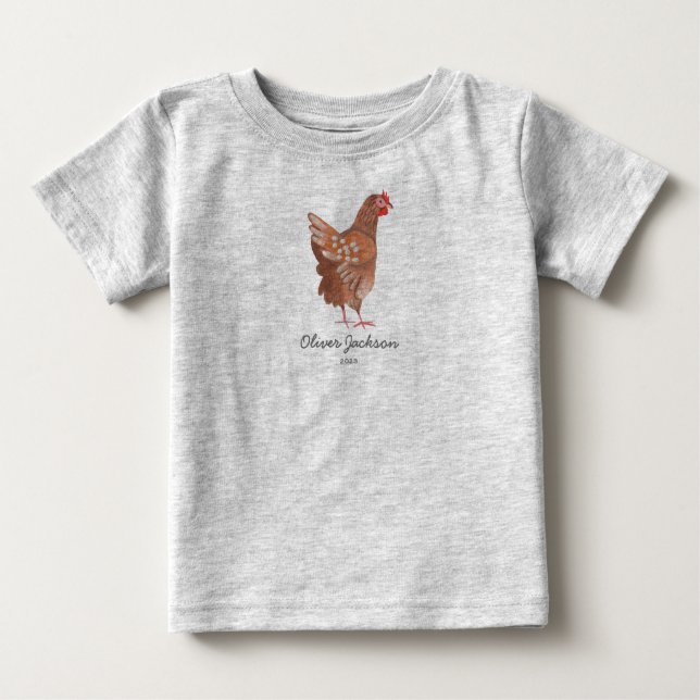 Farmer Market Rooster | Baby Boy | T-shirt (Front)
