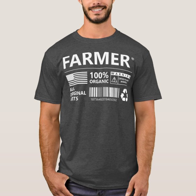 Farmer Marking Farming Funny Farm Premium T-Shirt (Front)