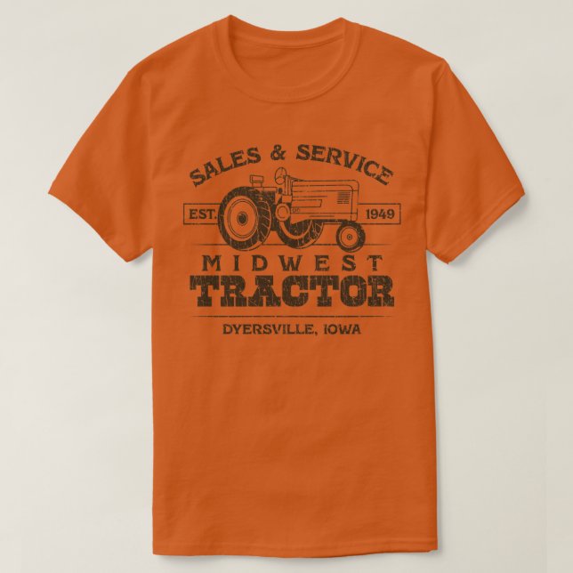 Farmer Midwest Tractor 1949  T-Shirt (Design Front)