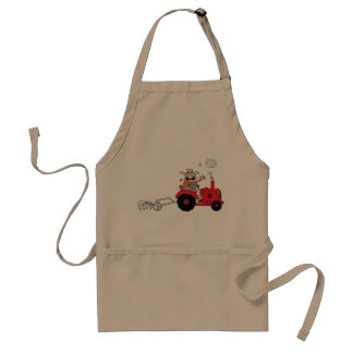 Farmer On A Tractor Apron