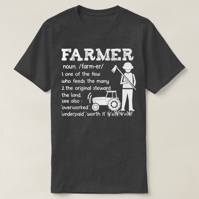Farmer One Of Few Who Feeds The Many Farming Ranch T-Shirt (Design Front)