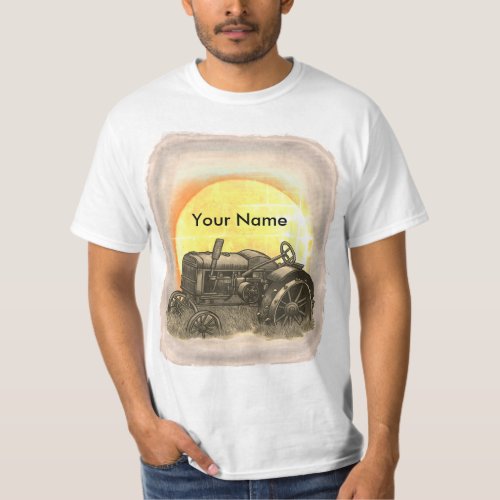 Farmer Out To Pasture  custom name T_Shirt