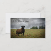 Farmer Ram Black Sheep Business Card (Front/Back)