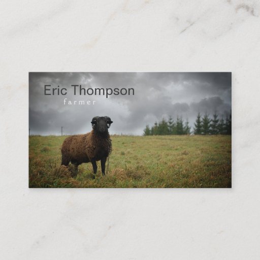 Customizable Farmer Business Card