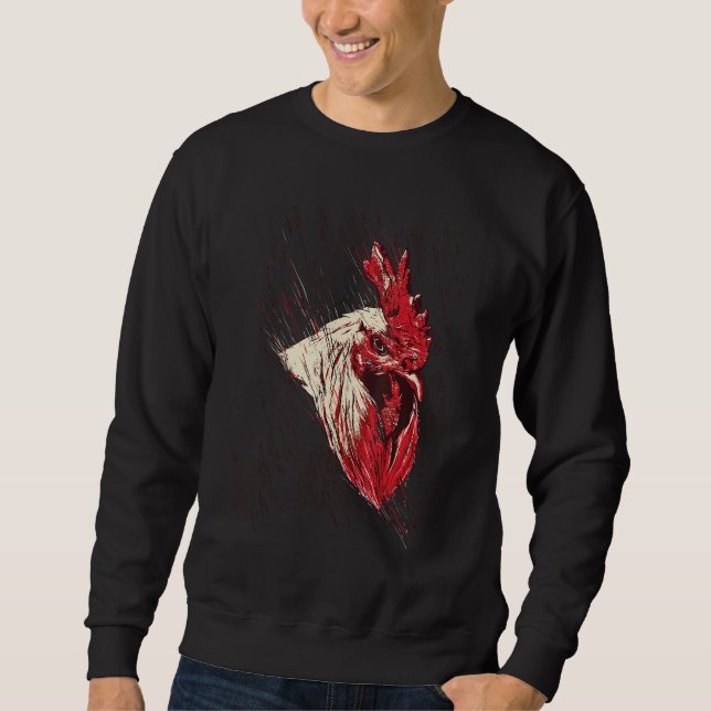 Farmer   Rooster Sweatshirt (Front)