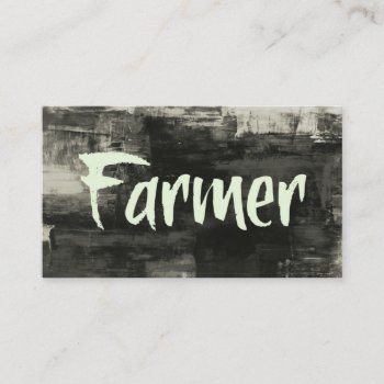 Farmer Rustic Business Card by businessCardsRUs at Zazzle
