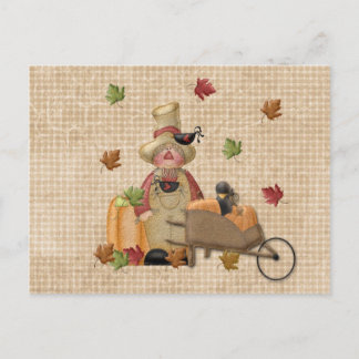 Farmer Scarecrow Postcard