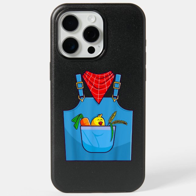 Farmer Simple Cute Farm  iPhone 15 Pro Max Case (Back)