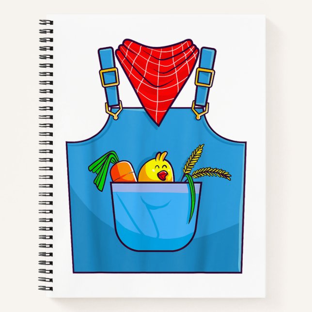 Farmer Simple Cute Farm  Notebook (Front)