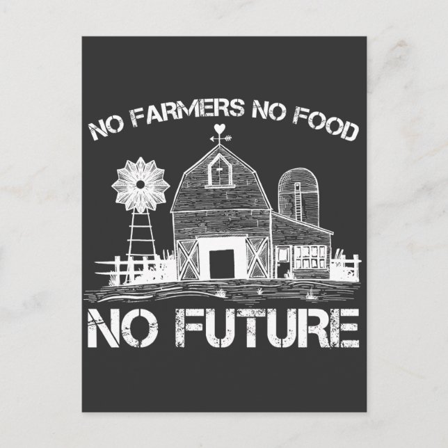 Farmer Support Proud Agriculture Food Farming Postcard (Front)