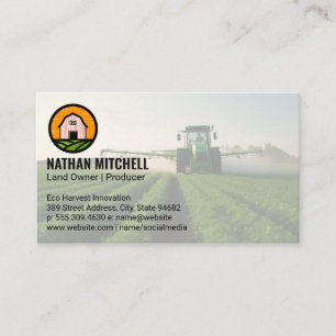 Farmer Tending to His Crops Business Card