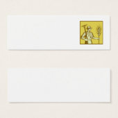 Farmer With Rake and Wheat Woodcut (Front & Back)