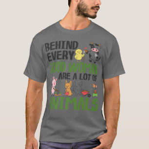 Farmer Woman Animal Caretaker Agriculture Zookeepe T-Shirt