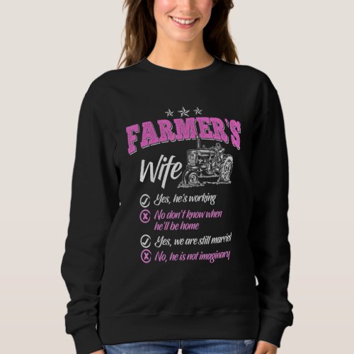 Farmer Women Wife Of A Farmer Rancher _4 Sweatshirt