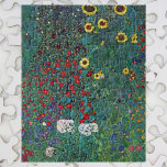 Farmergarden w Sunflower by Klimt, Vintage Flowers Jigsaw Puzzle<br><div class="desc">Farmergarden with Sunflower (1905/06) by Gustav Klimt is a vintage Victorian Era Symbolism fine art floral painting. A nature scene with a variety of flowers and sunflowers in a garden on a farm. About the artist: Gustav Klimt (1862-1918) was an Austrian Symbolist painter and one of the most prominent members...</div>