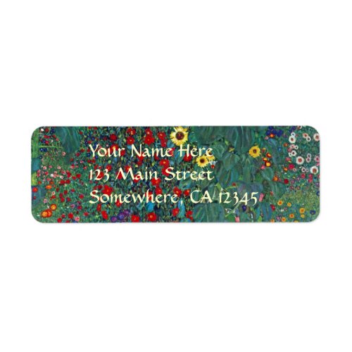 Farmergarden w Sunflower by Klimt Vintage Flowers Label