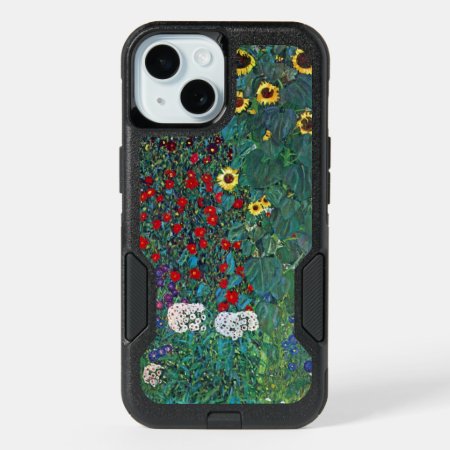 Farmergarden W Sunflower By Klimt, Vintage Flowers Iphone 15 Case