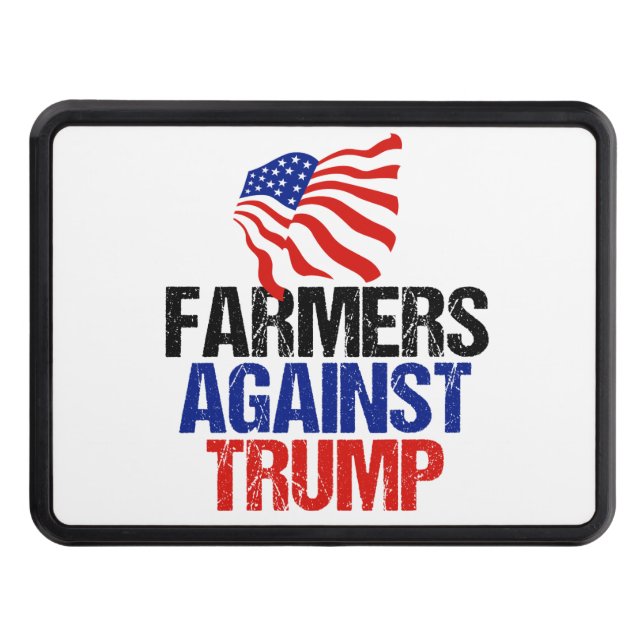 Farmers Against Trump 2024 Election Hitch Cover (Front)