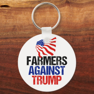 Farmers Against Trump 2024 Election Keychain