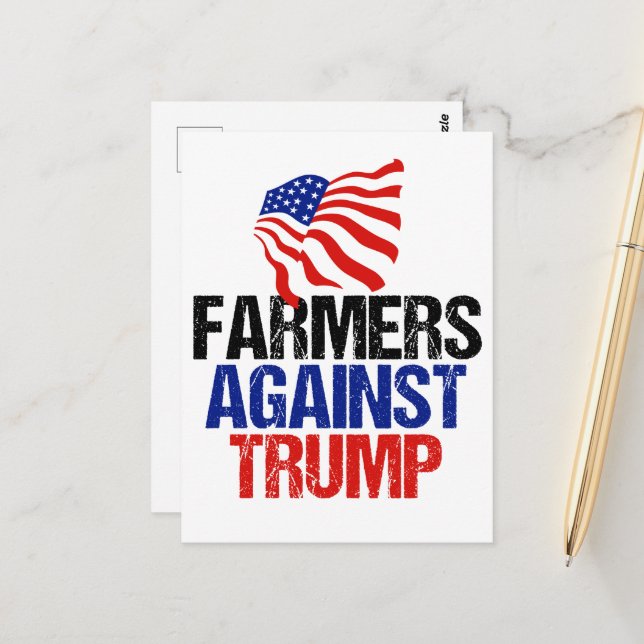 Farmers Against Trump 2024 Election Postcard (Front/Back In Situ)