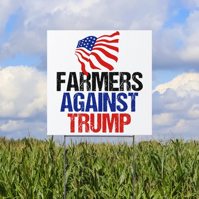 Farmers Against Trump 2024 Election Yard Sign (Creator Uploaded)
