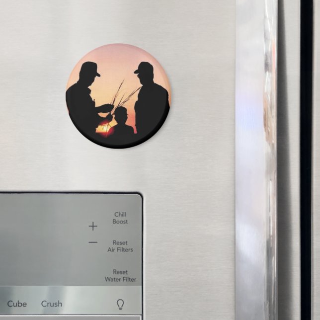 Farmers and Sunset Magnet (In Situ (Fridge))