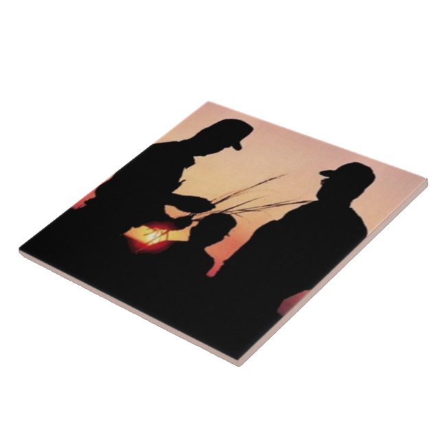 Farmers and Sunset Tile (Side)