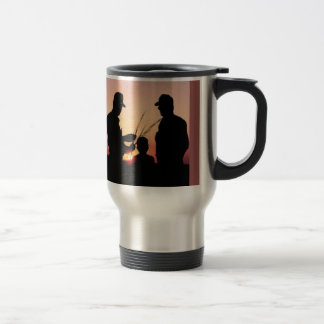 Farmers and Sunset Travel Mug