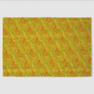 Farmer's Citrus Yellow Botanical Art  Fiber Doormat