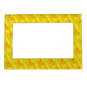 Farmer's Citrus Yellow Botantical Art Magnetic Frame