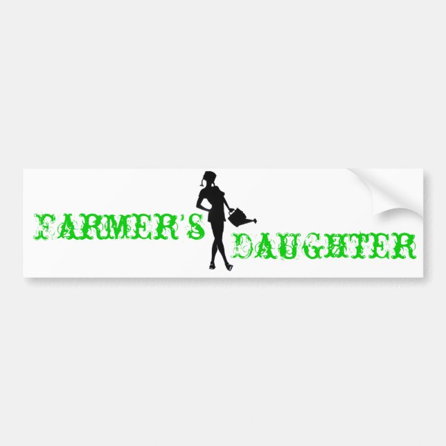 Farmer's Daughter Bumper Sticker (Front)