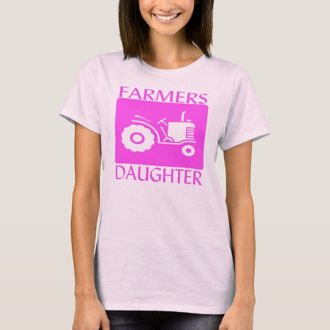 Farmers Daughter  Pink T-Shirt (Front)