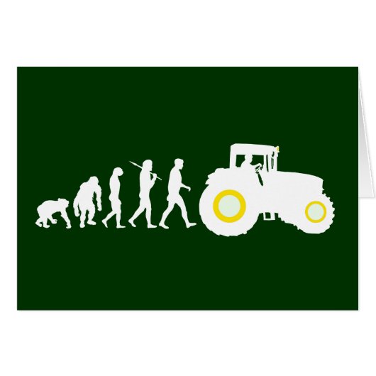 Farmers Evolution of Farming Farm Tractor Drivers Cards (Front Horizontal)