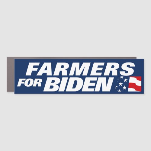 Farmers for Biden 2024 Bumper Car Magnet