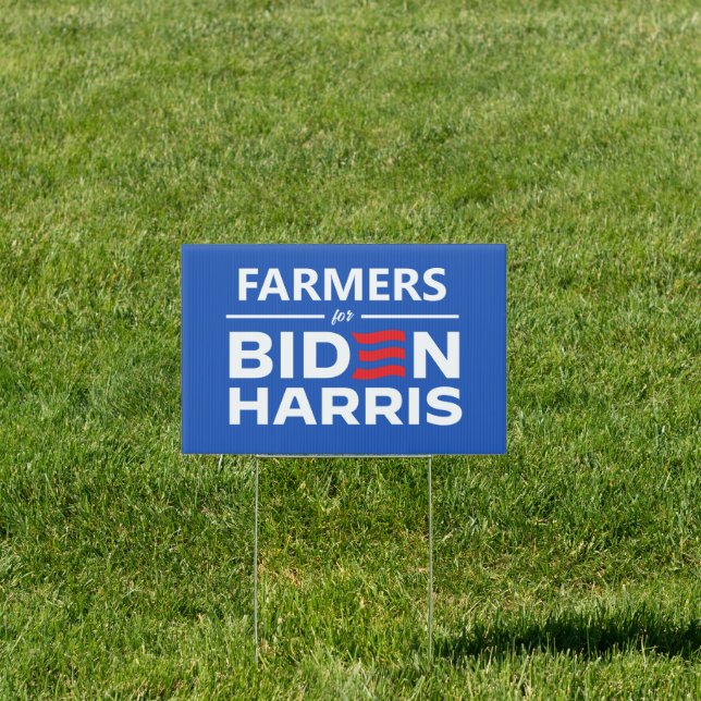 Farmers for Biden Harris Sign (Insitu)