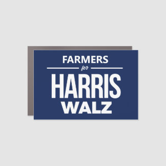 Farmers for Harris Walz Car Magnet