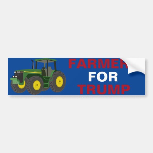 Farmers for President Trump bumper sticker