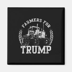 Farmers For Trump 2024 Election Farming Farmer Usa Magnet