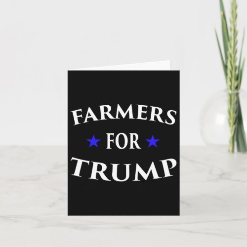 Farmers For Trump Farm Ranch Tractor Heartland Cou Card