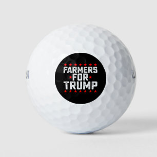 Farmers for Trump Presidential Election Vintage Golf Balls