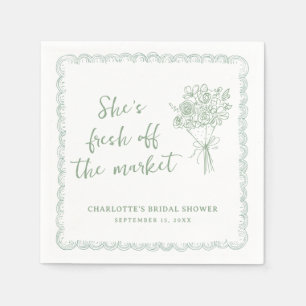Farmers Fresh Off the Market Bridal Shower Napkins