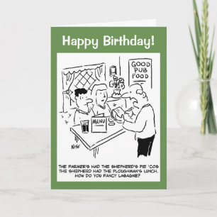 Farmer's Had the Shepherd's Pie Card