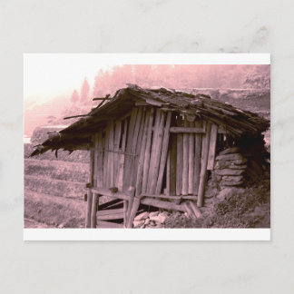 Farmers hut postcard